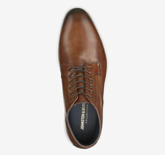 Men Johnston and Murphy LaceUps Bolivar Plain Toe Boot Brown Handstained Calfskin Men Johnston and Murphy LaceUps Bolivar Plain Toe Boot Brown Handstained Calfskin