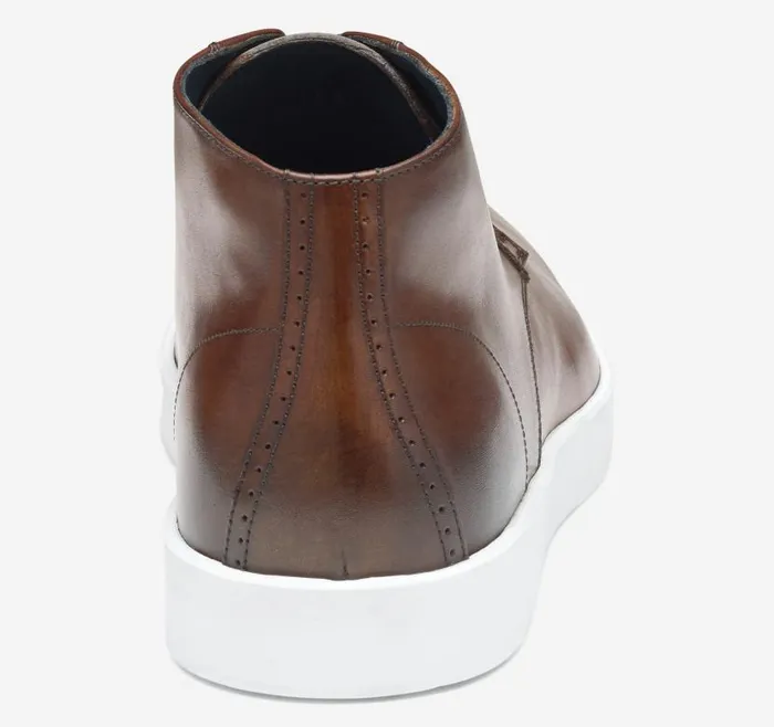 Men Johnston and Murphy LaceUps Bolivar Plain Toe Boot Brown Handstained Calfskin Men Johnston and Murphy LaceUps Bolivar Plain Toe Boot Brown Handstained Calfskin