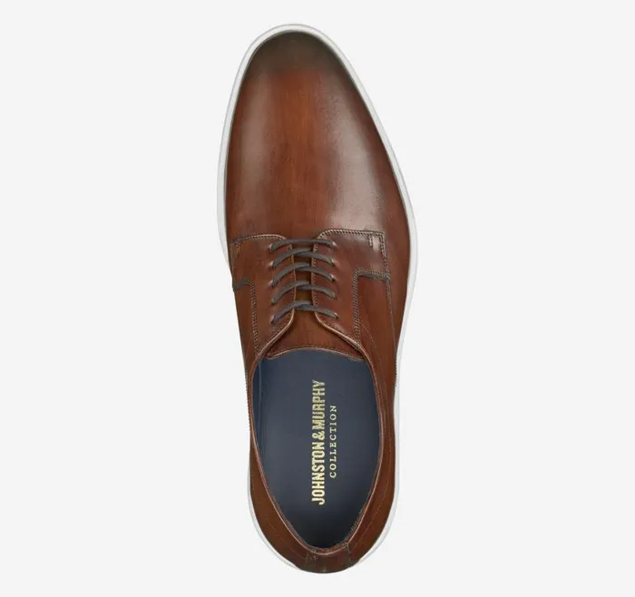 Men Johnston and Murphy LaceUps Bolivar Plain Toe Brown Italian Calfskin Men Johnston and Murphy LaceUps Bolivar Plain Toe Brown Italian Calfskin