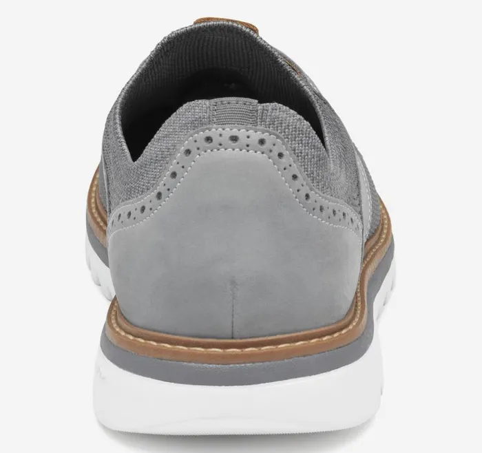 Men Johnston and Murphy LaceUps Braydon Knit Saddle Gray Knitnubuck Men Johnston and Murphy LaceUps Braydon Knit Saddle Gray Knitnubuck