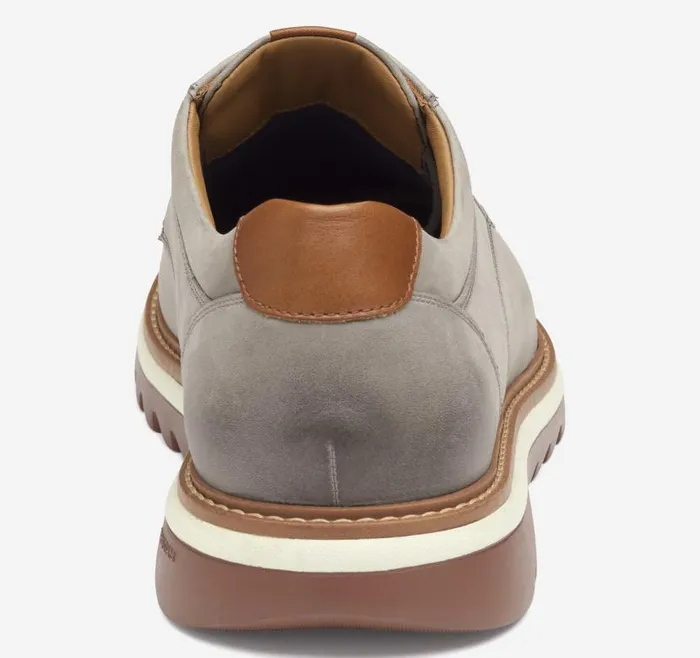 Men Johnston and Murphy LaceUps Braydon Plain Toe Gray Oiled Nubuck