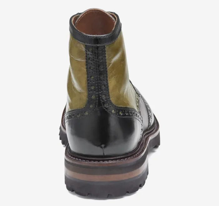 Men Johnston and Murphy LaceUps Dudley Lug Wingtip Boot Black Multi Calfskin Men Johnston and Murphy LaceUps Dudley Lug Wingtip Boot Black Multi Calfskin