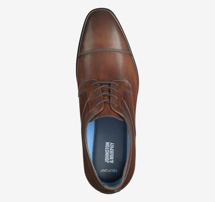 Men Johnston and Murphy LaceUps Gibbons Cap Toe Mahogany Full Grain Men Johnston and Murphy LaceUps Gibbons Cap Toe Mahogany Full Grain