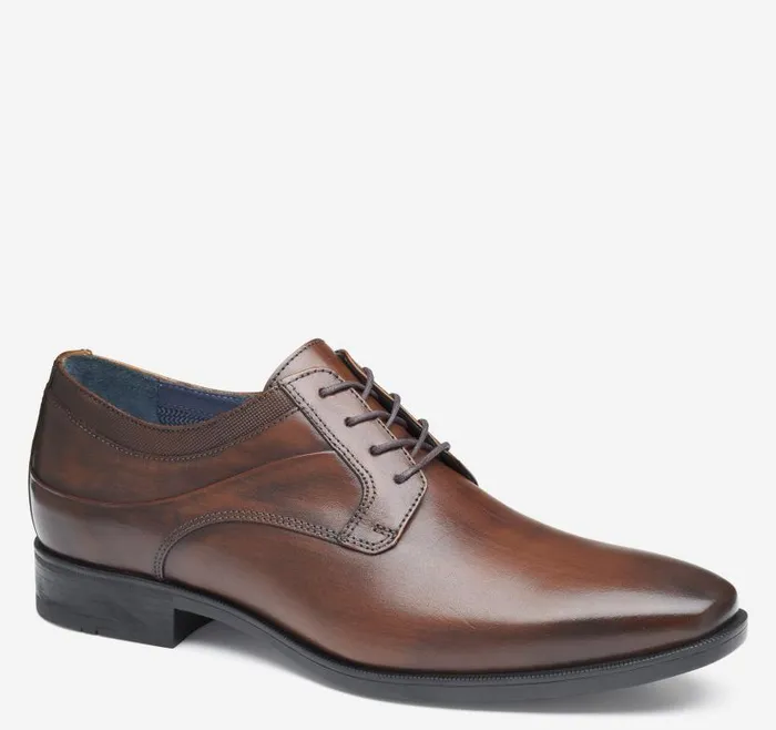 Men Johnston and Murphy LaceUps Gibbons Plain Toe Mahogany Full Grain