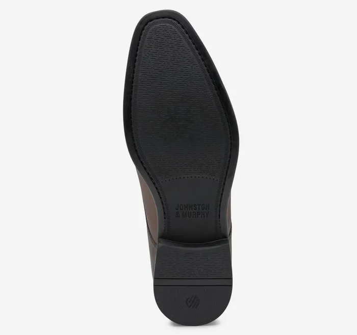 Men Johnston and Murphy LaceUps Gibbons Plain Toe Mahogany Full Grain
