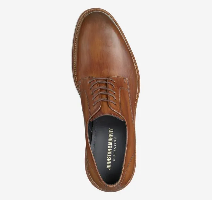 Men Johnston and Murphy LaceUps Jenson Plain Toe Tan Italian Calfskin Men Johnston and Murphy LaceUps Jenson Plain Toe Tan Italian Calfskin