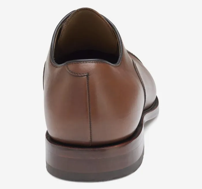 Men Johnston and Murphy LaceUps Melton Cap Toe Tan Calfskin