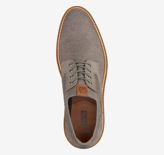 Men Johnston and Murphy LaceUps Upton Knit Plain Toe Gray Knit Men Johnston and Murphy LaceUps Upton Knit Plain Toe Gray Knit