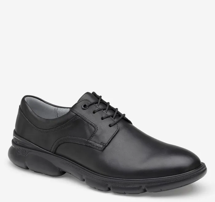 Men Johnston and Murphy LaceUps XC4 Tanner Plain Toe Black Full Grain