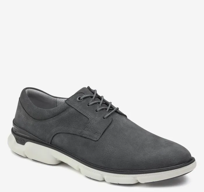 Men Johnston and Murphy LaceUps XC4 Tanner Plain Toe Dark Gray Nubuck