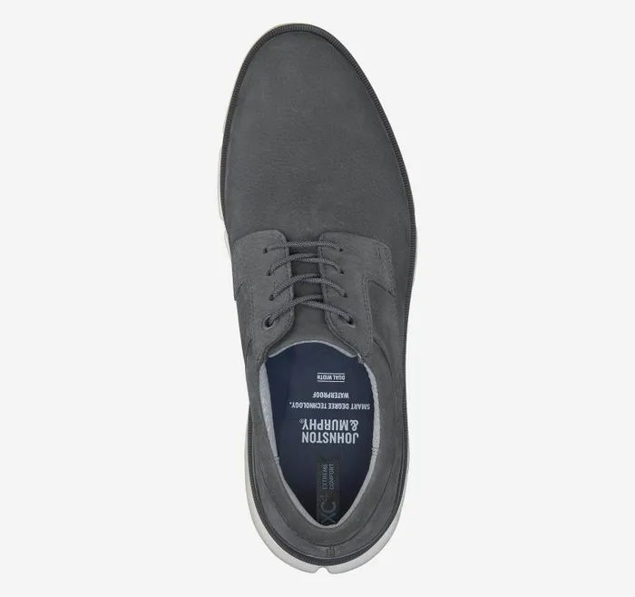 Men Johnston and Murphy LaceUps XC4 Tanner Plain Toe Dark Gray Nubuck Men Johnston and Murphy LaceUps XC4 Tanner Plain Toe Dark Gray Nubuck