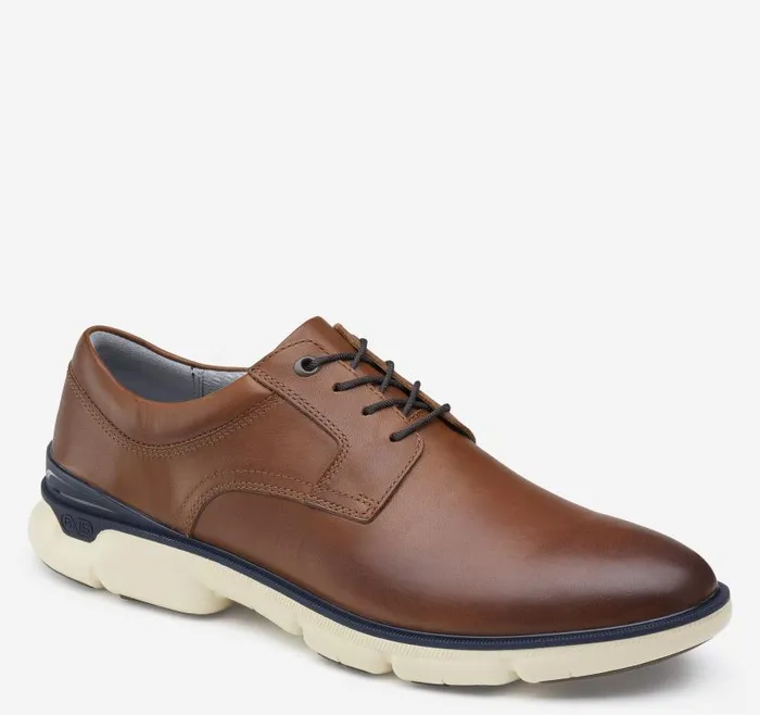 Men Johnston and Murphy LaceUps XC4 Tanner Plain Toe Tan Full Grain