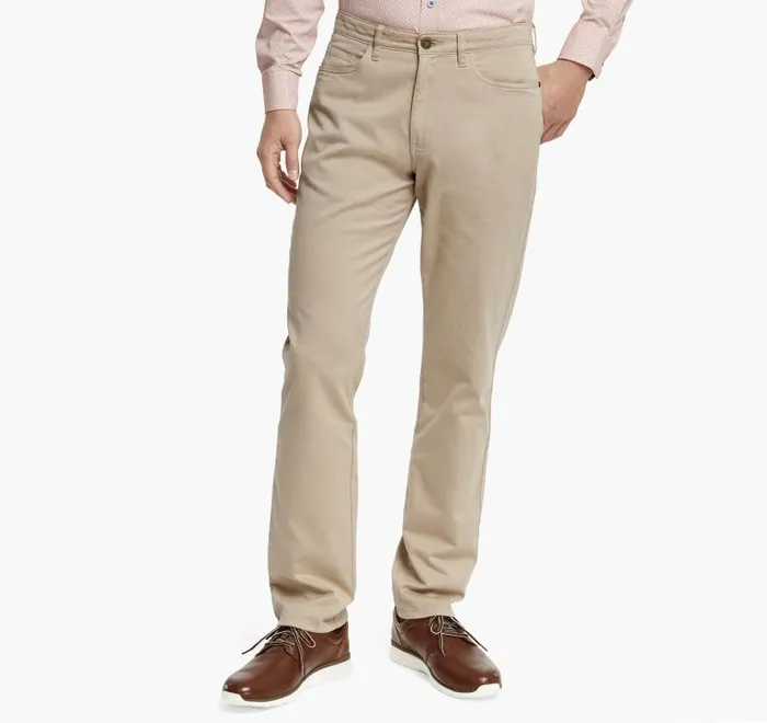 Men Johnston and Murphy Pants and Jeans FivePocket Pants Khaki