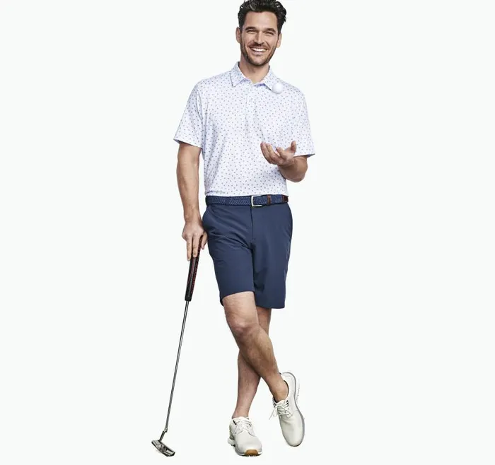Men Johnston and Murphy Polos and Tees XC4 Performance Polo Light Blue Skull Men Johnston and Murphy Polos and Tees XC4 Performance Polo Light Blue Skull