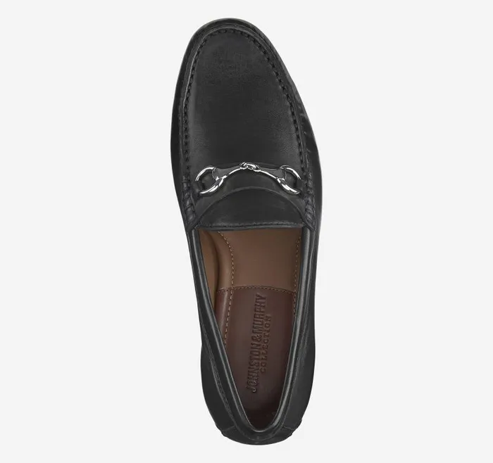 Men Johnston and Murphy SlipOns and Loafers Baldwin Bit Loafer Black Sheepskin Men Johnston and Murphy SlipOns and Loafers Baldwin Bit Loafer Black Sheepskin