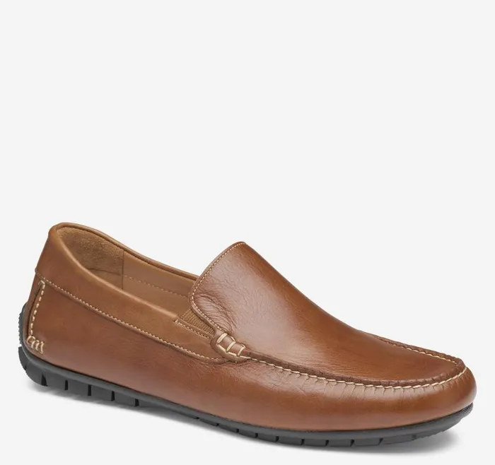 Men Johnston and Murphy SlipOns and Loafers Cort Moc Venetian Tan Full Grain