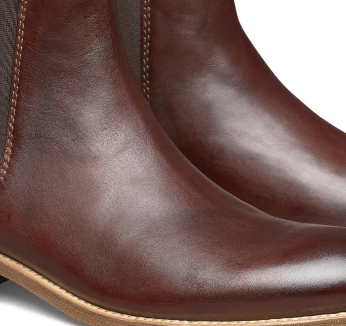 Men Johnston and Murphy SlipOns and Loafers Dudley Chelsea Boot Mahogany Dipdyed Calfskin Men Johnston and Murphy SlipOns and Loafers Dudley Chelsea Boot Mahogany Dipdyed Calfskin