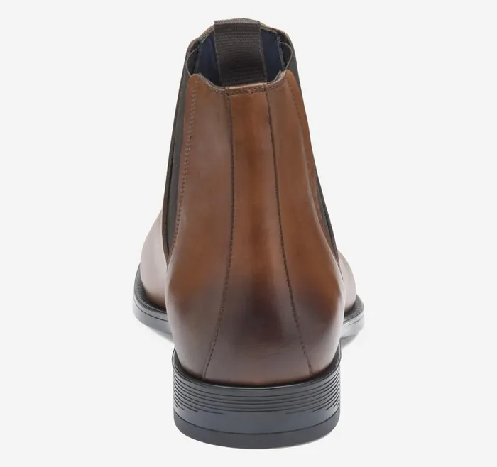 Men Johnston and Murphy SlipOns and Loafers Flynch Chelsea Boot Tan Italian Calfskin Men Johnston and Murphy SlipOns and Loafers Flynch Chelsea Boot Tan Italian Calfskin