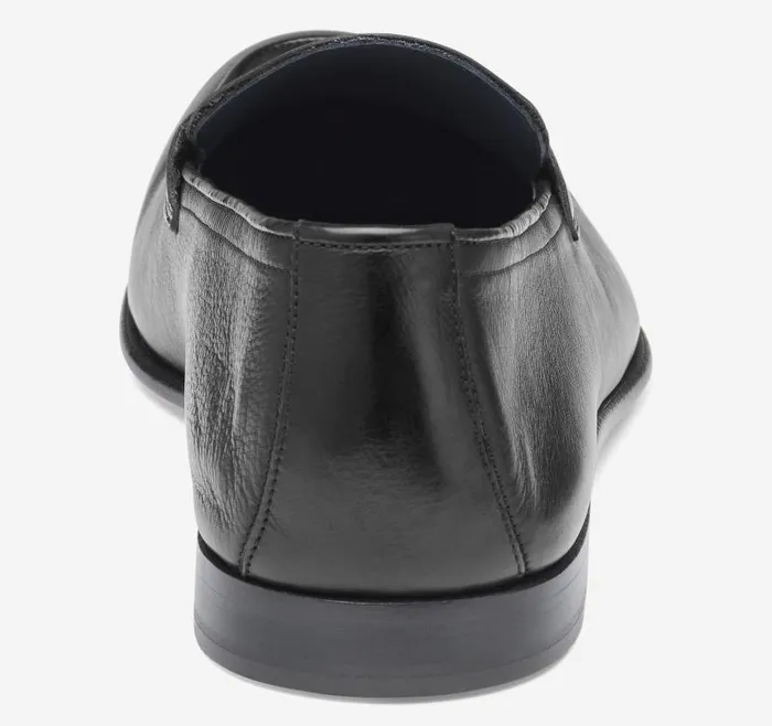 Men Johnston and Murphy SlipOns and Loafers Taylor Penny Loafer Black Italian Calfskin Men Johnston and Murphy SlipOns and Loafers Taylor Penny Loafer Black Italian Calfskin