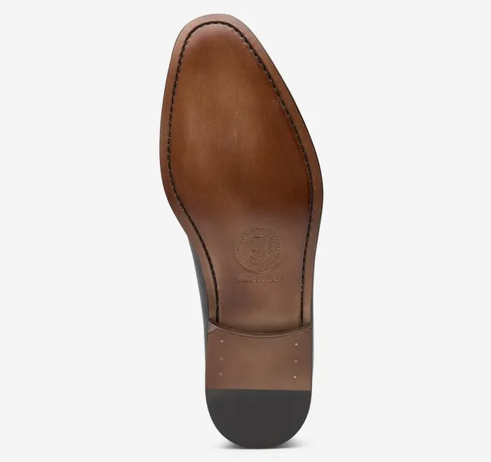Men Johnston and Murphy SlipOns and Loafers Taylor Penny Loafer Black Italian Calfskin Men Johnston and Murphy SlipOns and Loafers Taylor Penny Loafer Black Italian Calfskin