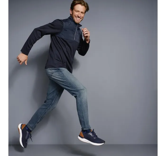 Men Johnston and Murphy Sweaters and Knits XC4 Quilted QuarterZip Navy Men Johnston and Murphy Sweaters and Knits XC4 Quilted QuarterZip Navy