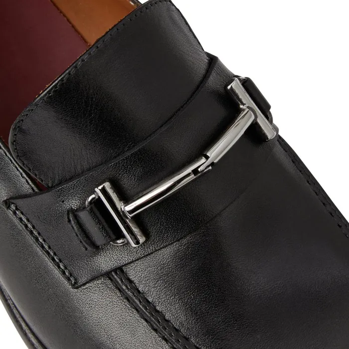 Men Loafers and Slipons Bruno Magli Sante Double Gore Classic Bit Leather LoaferBlack