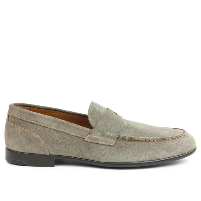 Men Loafers and Slipons Bruno Magli Silas Suede Loafer 8211 Taupe