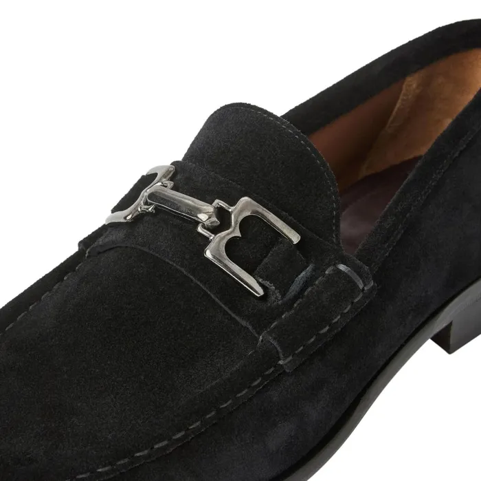 Men Loafers and Slipons Bruno Magli Trieste Classic Suede Loafer Black Suede