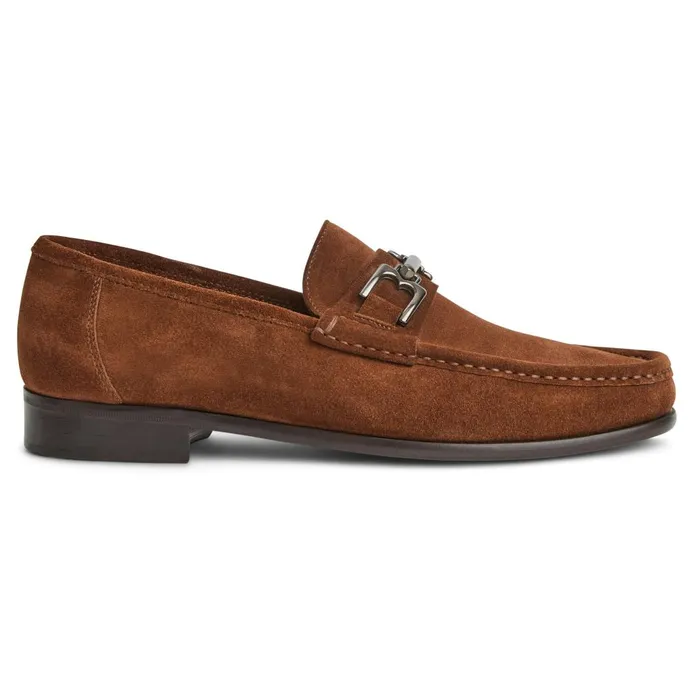 Men Loafers and Slipons Bruno Magli Trieste Classic Suede Loafer Cognac