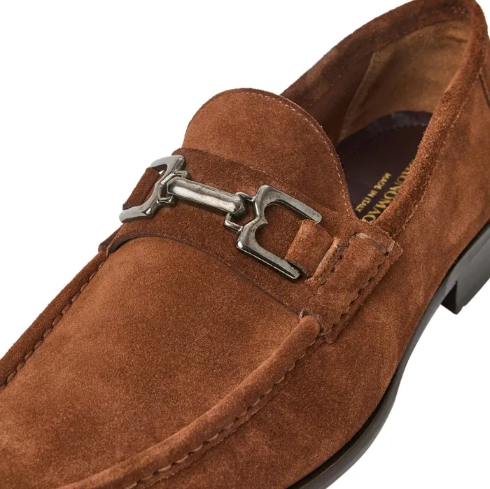 Men Loafers and Slipons Bruno Magli Trieste Classic Suede Loafer Cognac