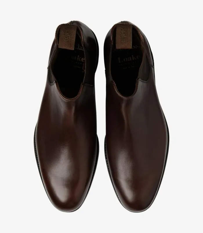 Men Loake Boots Coppergate Scorched Walnut