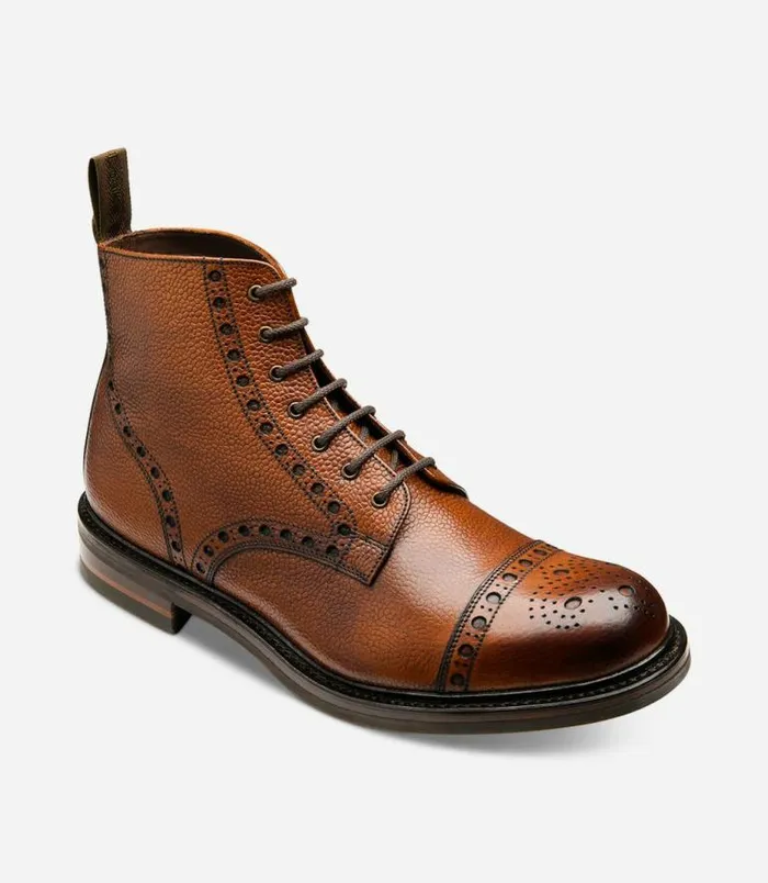 Men Loake Boots Loxley Mahogany Grain Men Loake Boots Loxley Mahogany Grain