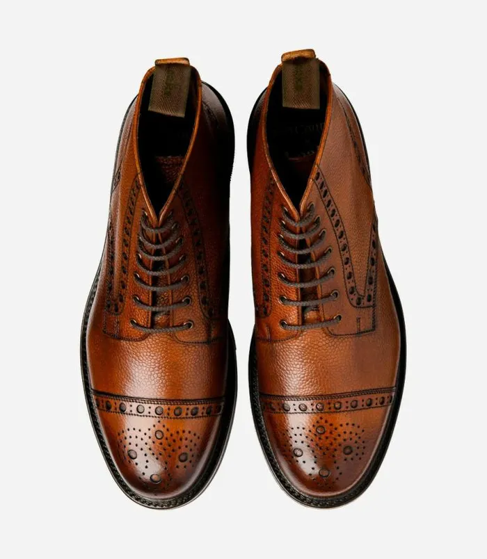 Men Loake Boots Loxley Mahogany Grain Men Loake Boots Loxley Mahogany Grain