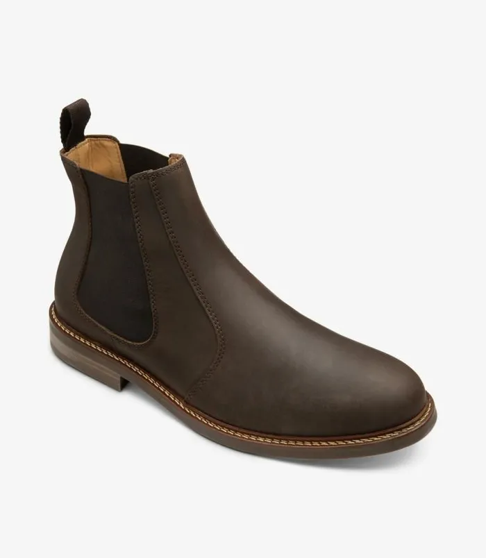 Men Loake Chelsea Boots Davy Brown Oiled Nubuck