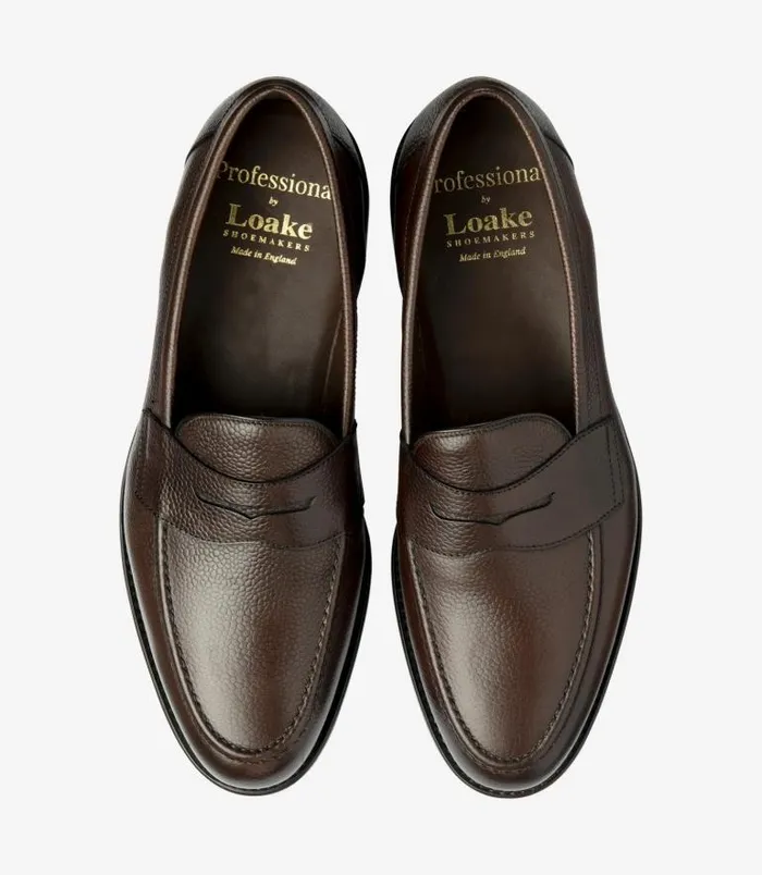 Men Loake Loafers Imperial Dark Brown Grain Men Loake Loafers Imperial Dark Brown Grain