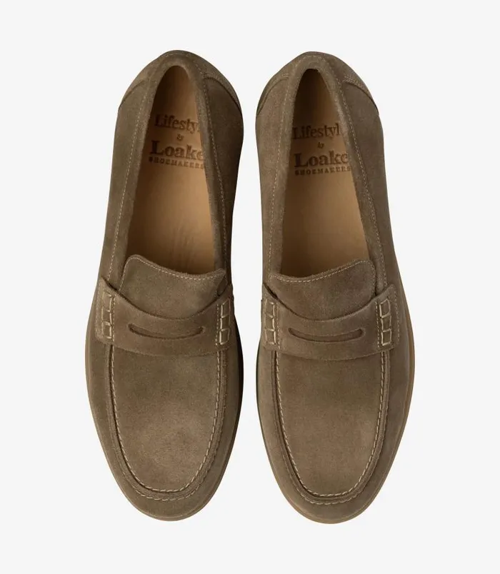 Men Loake Loafers Lucca Flint Suede Men Loake Loafers Lucca Flint Suede