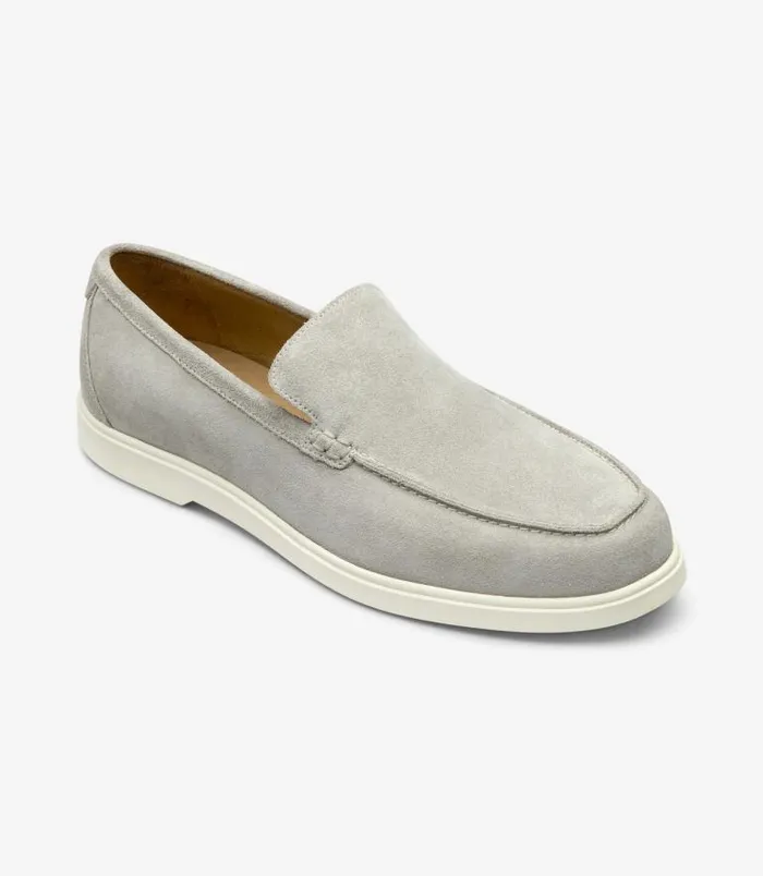 Men Loake Loafers Tuscany Stone Suede Men Loake Loafers Tuscany Stone Suede