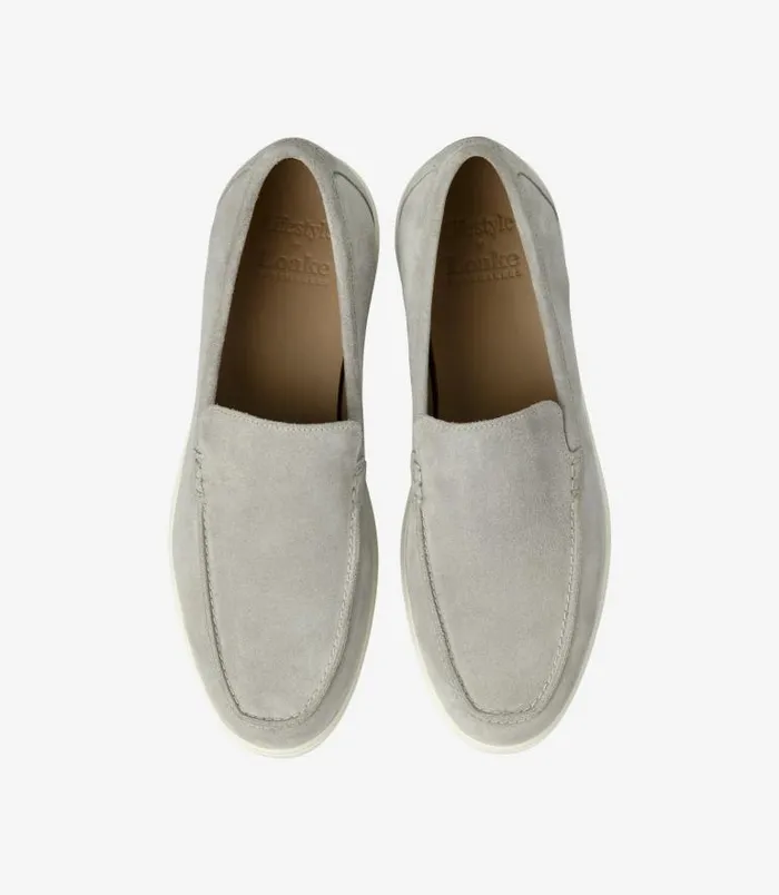 Men Loake Loafers Tuscany Stone Suede Men Loake Loafers Tuscany Stone Suede