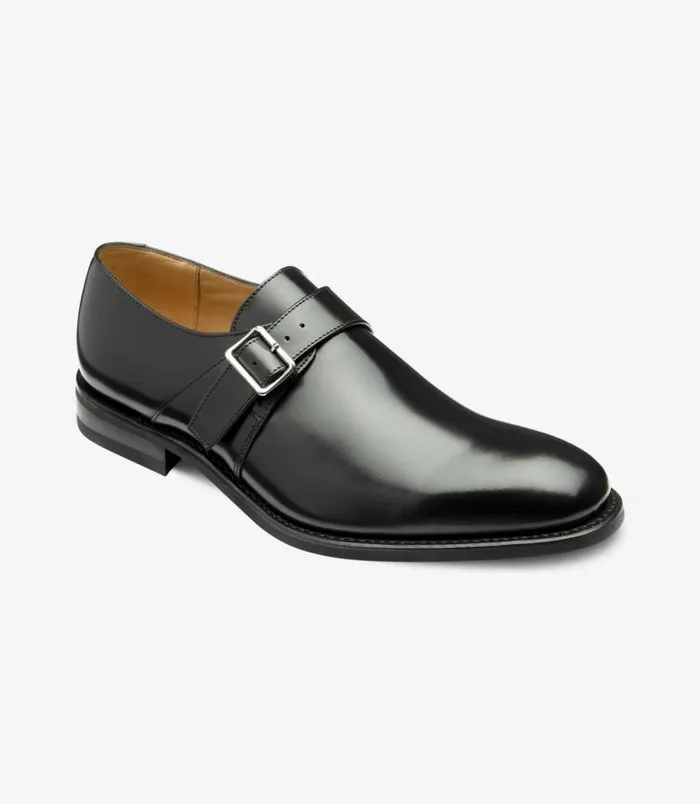 Men Loake Monk Shoes 357 Black Men Loake Monk Shoes 357 Black