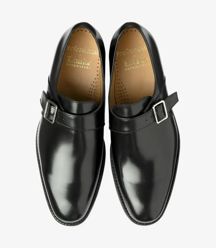 Men Loake Monk Shoes 357 Black Men Loake Monk Shoes 357 Black