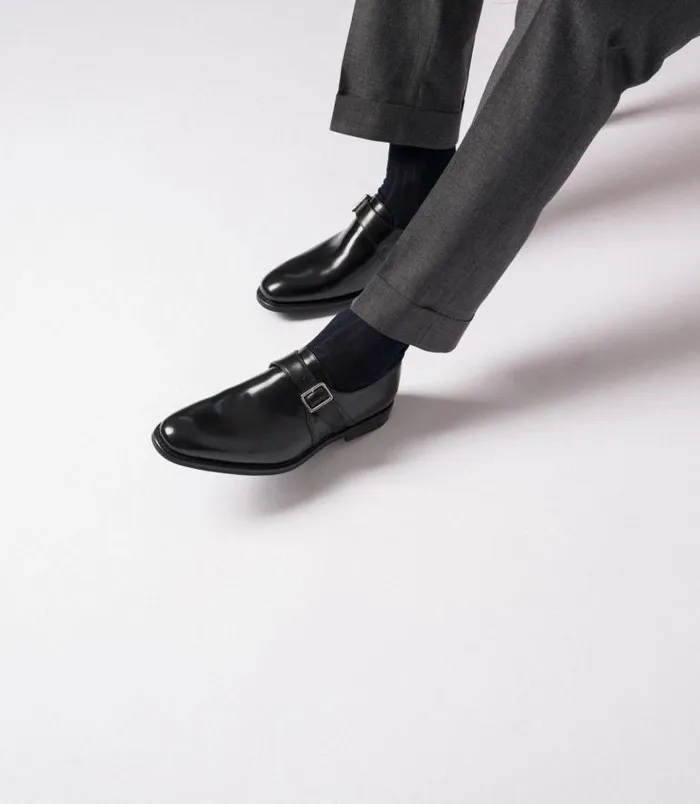 Men Loake Monk Shoes 357 Black Men Loake Monk Shoes 357 Black
