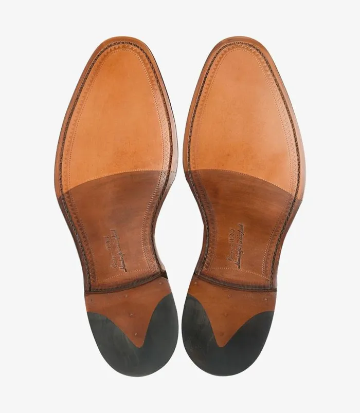 Men Loake Monk Shoes Medway Black