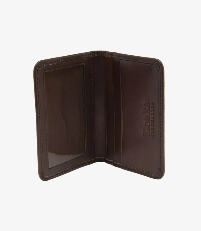 Men Loake Wallets Card Holders Fenchurch Card Holder Dark Brown