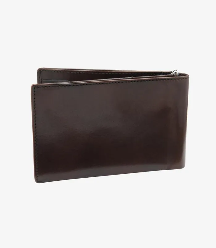 Men Loake Wallets Card Holders Luxury Travel Wallet Dark Brown
