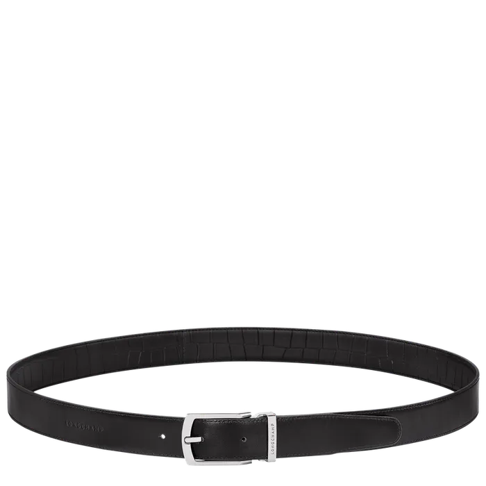 Men Longchamp Delta Box Black Belts