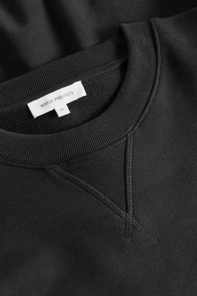 Men Norse Standard Sweatshirt Black Norse Projects Sweatshirts