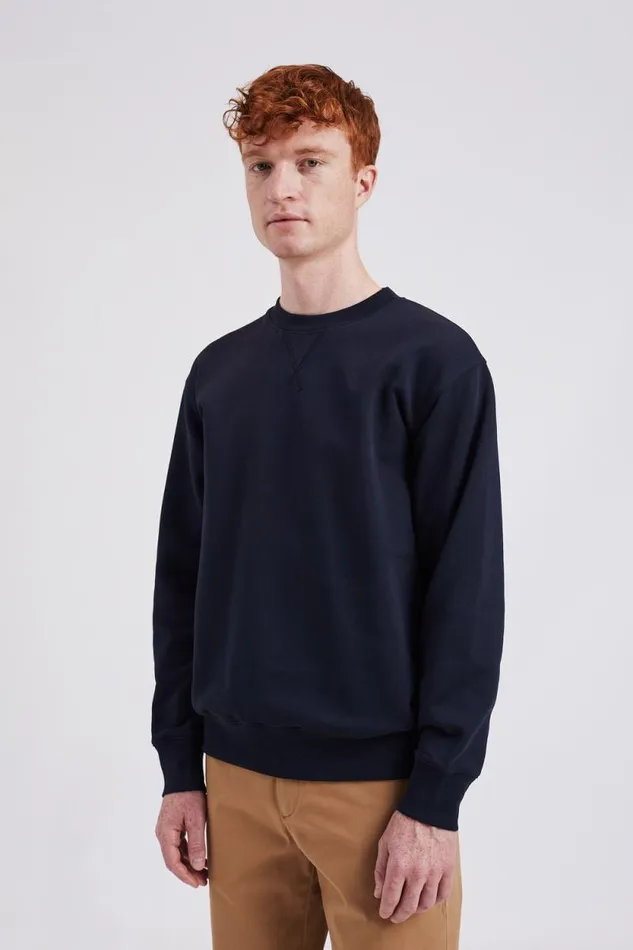 Men Norse Standard Sweatshirt Dark Navy Norse Projects Sweatshirts