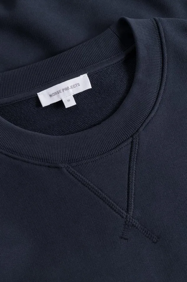 Men Norse Standard Sweatshirt Dark Navy Norse Projects Sweatshirts