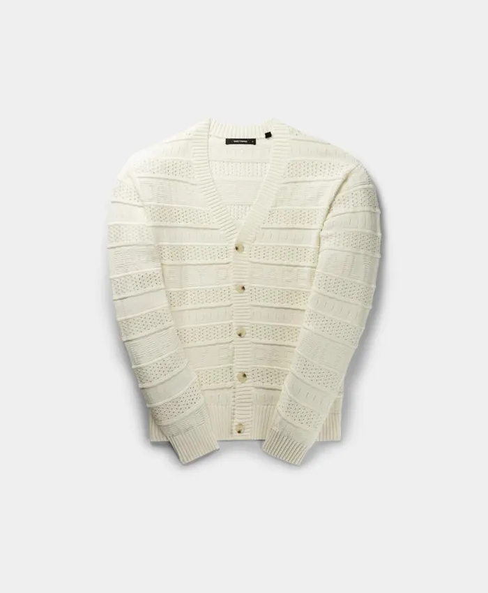 Men Off White Rajih Cardigan Daily Paper Jackets