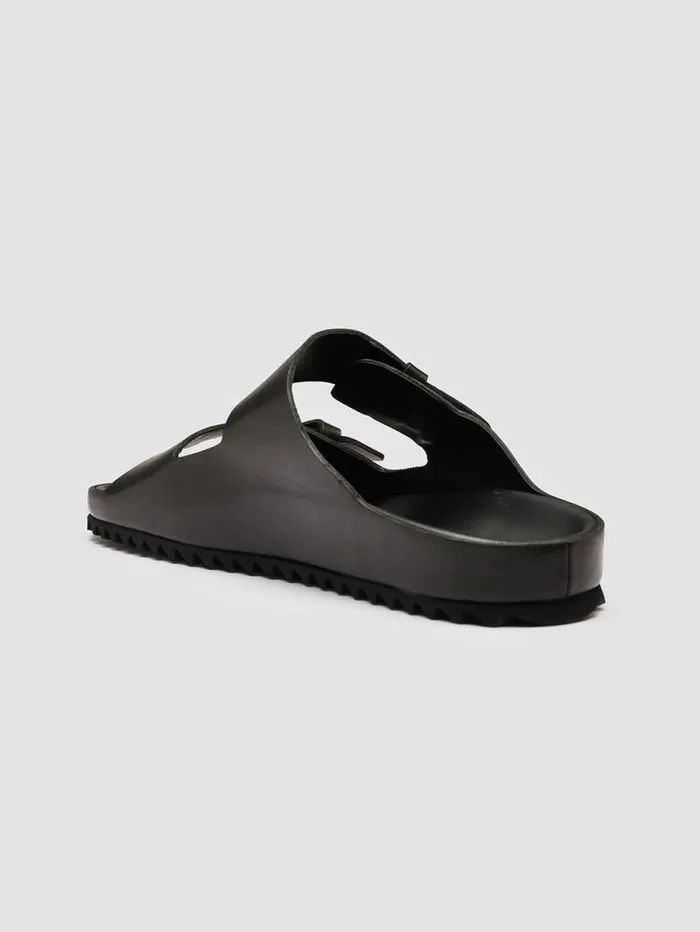 Men Officine Creative Footwear AGORA039 002 Black Leather Sandals Men Officine Creative Footwear AGORA039 002 Black Leather Sandals